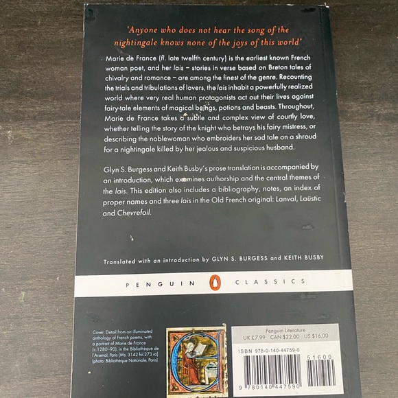 The Lais of Marie de France/Penguin Classic - Picture 2 of 2